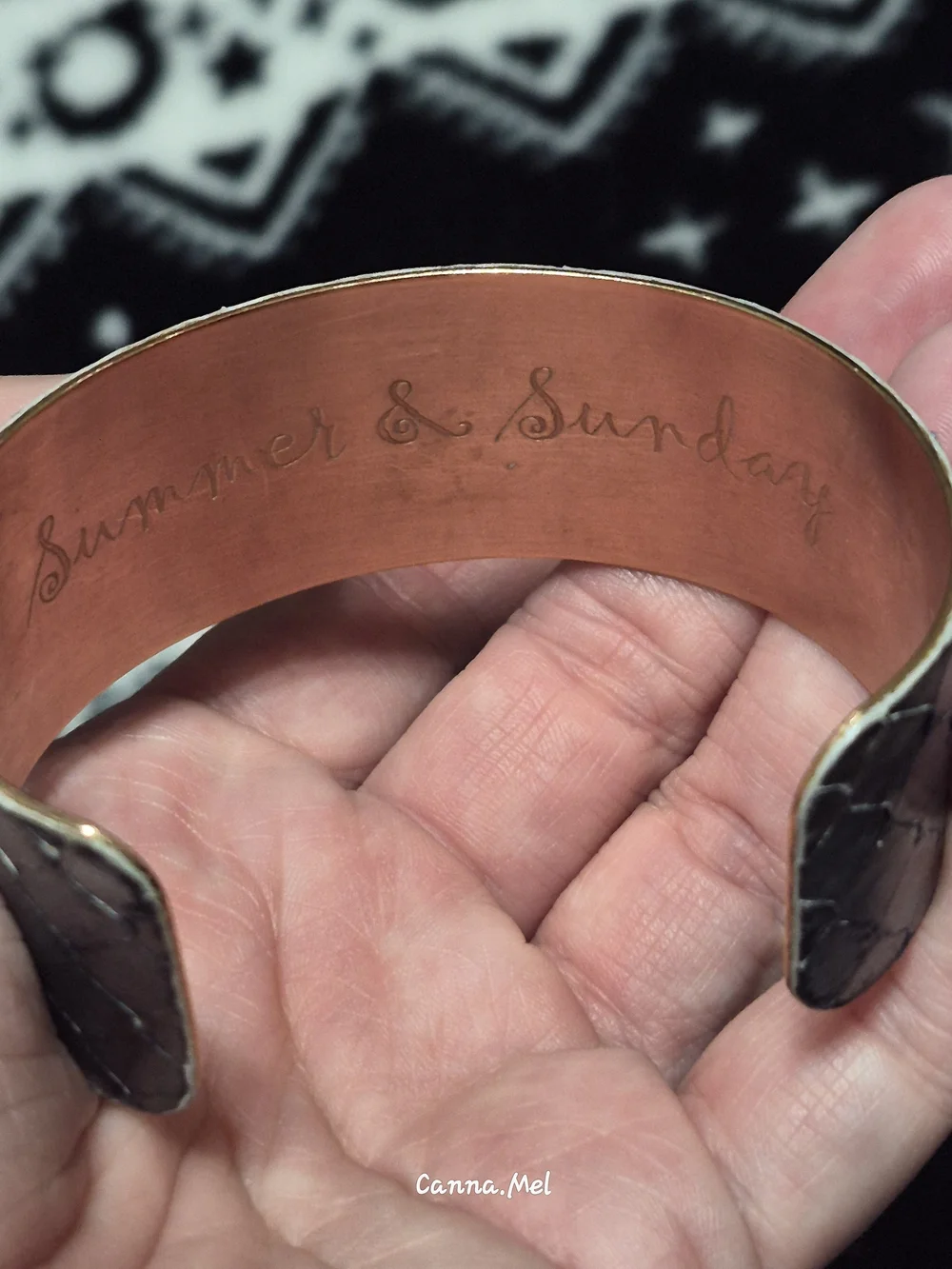 Summer & Sunday Two-Tone Metallic Snake Cuff Bracelet